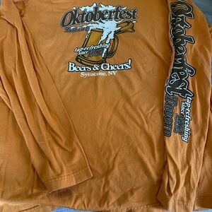 Old Navy Orange Oktoberfest Long Sleeve Tee